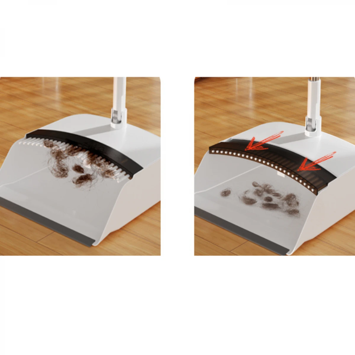 Set matura si faras pliabil – Coada inox, autocuratare, peri moi | Curatenie eficienta [5]