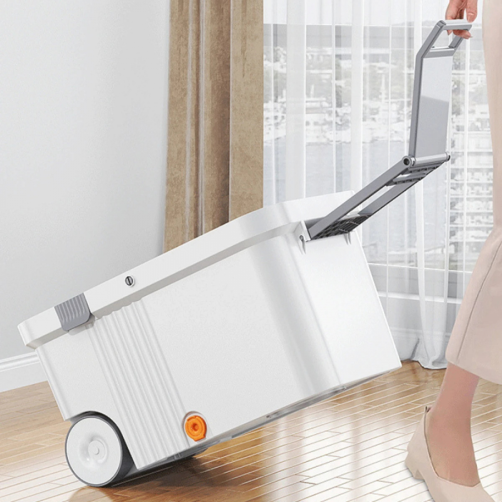 Set Mop Rotativ 360° cu Galeata Centrifuga din Inox - 4 Rezerve, Next Trend [4]