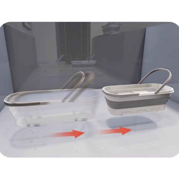 Set Mop Rotativ cu 4 Lavete Microfibra si Galeata Pliabila 8L – Curatare Eficienta & Multifunctionala [11]