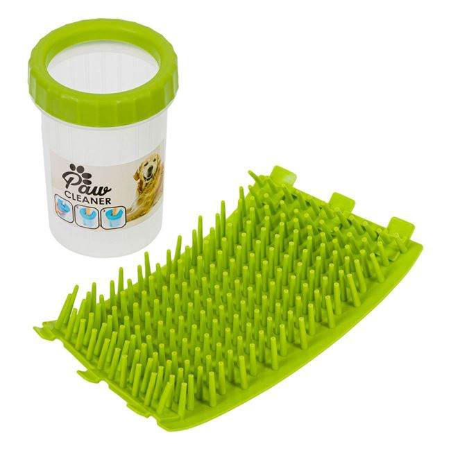 Suport din Plastic pentru Curatarea Labutelor Cainilor - Ø10x15cm: Solutia Eficienta si Igienica pentru Igiena Animalelor de Companie! [2]