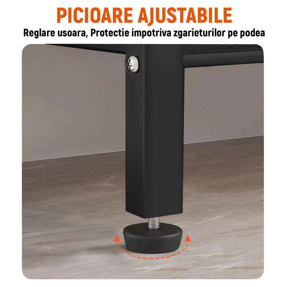 Suport Metalic Incaltaminte / Pantofar, 4 Nivele, Negru,  60x28x75 cm - Organizare Inteligenta a Pantofilor [6]