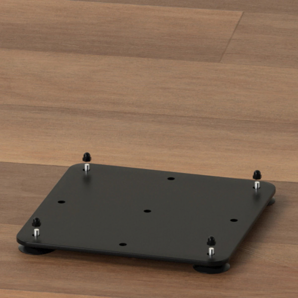 Suport metalic pentru hartie igienica cu polita accesorii, 2 spatii stocare, 72 cm, negru - Design modern si practic [4]