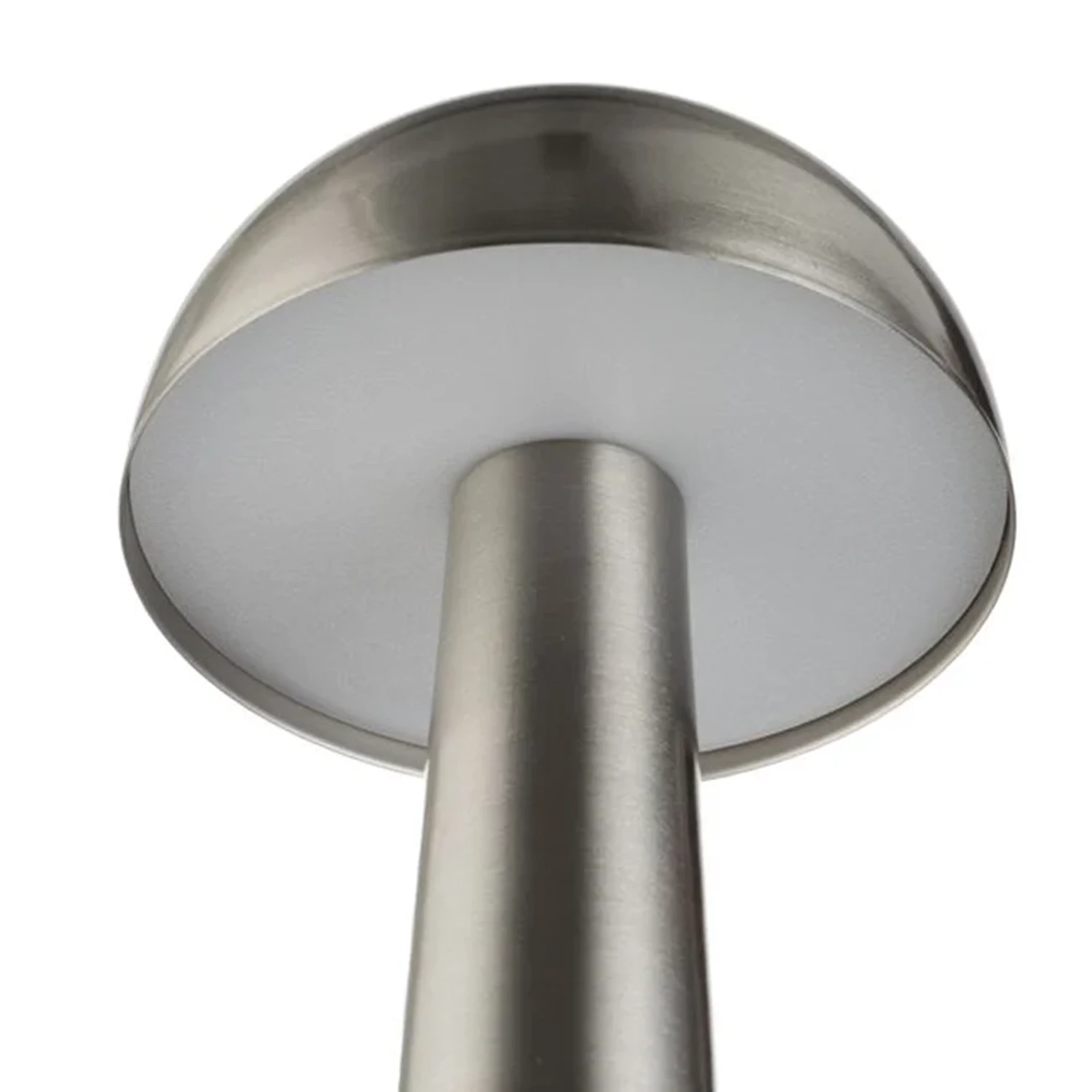 Veioza Metalica, NEXT TREND, Reincarcabila USB, 3 Nivele de Lumina, Functie Touch, 23cm, Lampa Noptiera Dormitor, Living, Birou Argintiu [6]