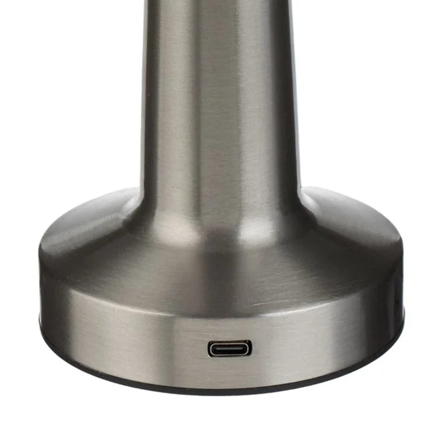Veioza Metalica, NEXT TREND, Reincarcabila USB, 3 Nivele de Lumina, Functie Touch, 23cm, Lampa Noptiera Dormitor, Living, Birou Argintiu [4]
