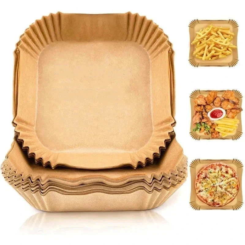 Bucatarie & Servire - Hartie de Copt AirFryer 20x20 cm Set 100 Buc - Next Trend