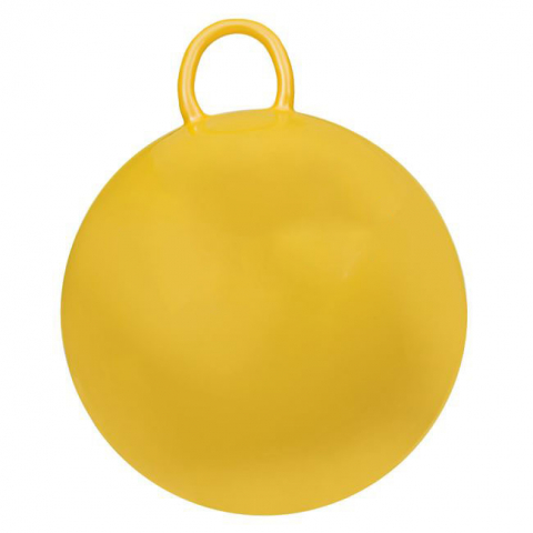 Minge de Sarit (Hop Hop) Galbena cu Design de Smiley Face - Distractie Activa pentru Copii, 45cm [1]
