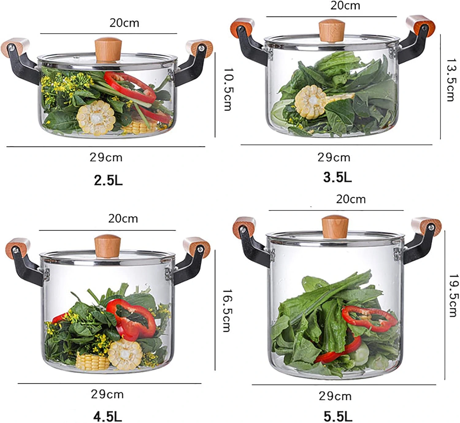Oala din sticla borosilicata termorezistenta 5.5 litri [7]