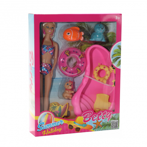 Papusa Betty pentru Vacanta de Vara - Insotita de Accesorii Atragatoare pentru Jocuri Pline de Imaginatie! [1]