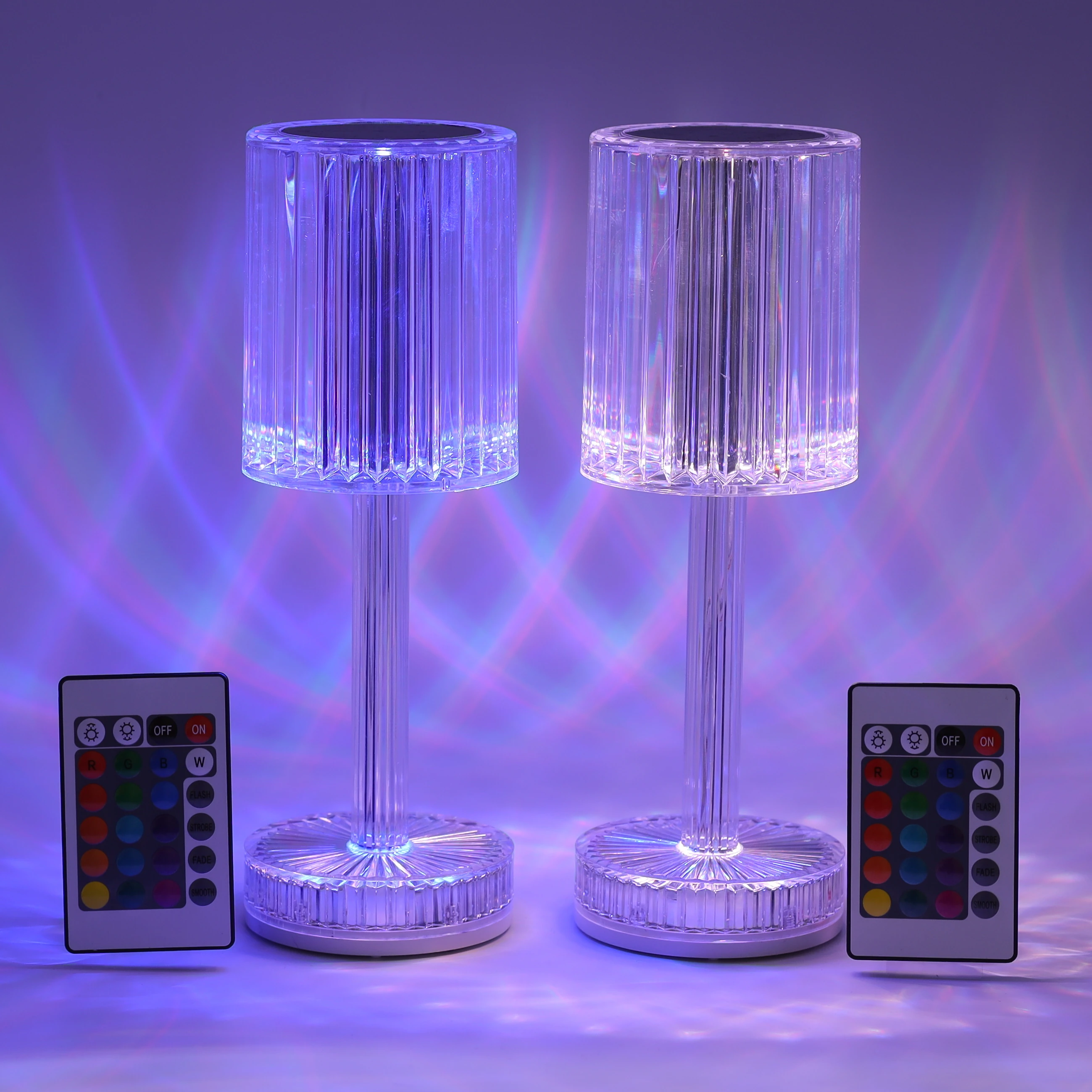 Set 2 Lampi Ambientale LED Aurora cu Control Tactil si Telecomanda [2]