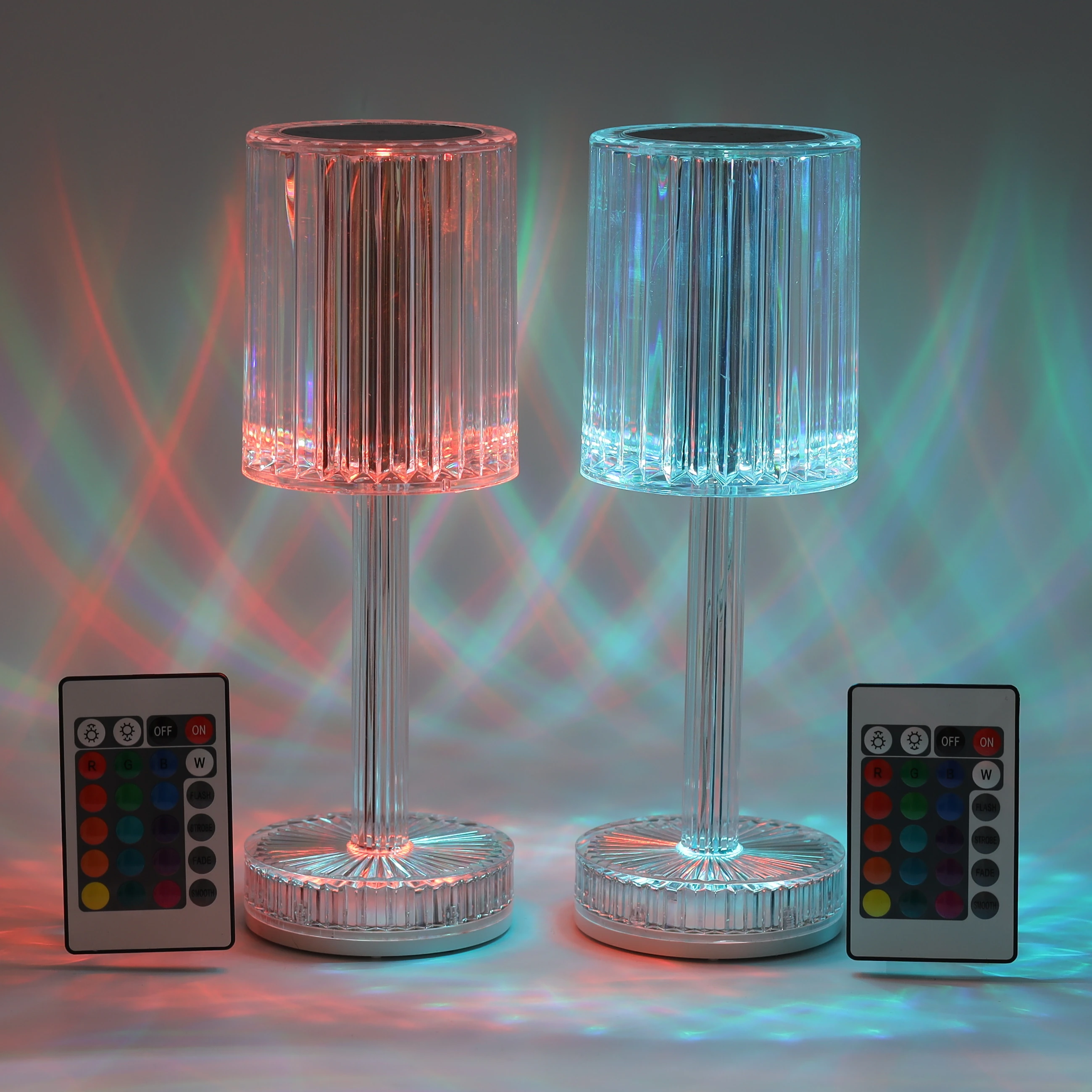 Set 2 Lampi Ambientale LED Aurora cu Control Tactil si Telecomanda [4]