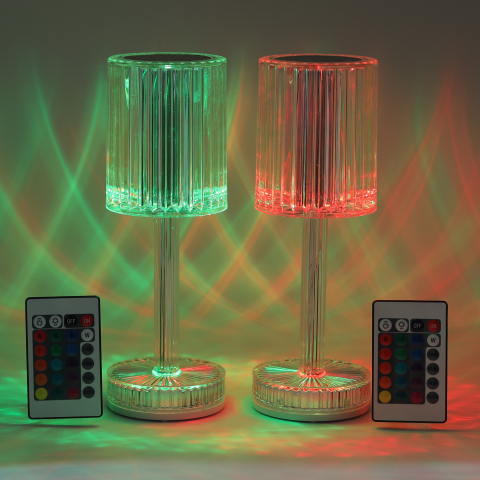 Set 2 Lămpi Ambientale LED „Aurora” – Control Tactil & Telecomandă | 16 Culori RGB + 3 Temperaturi de Culoare [1]