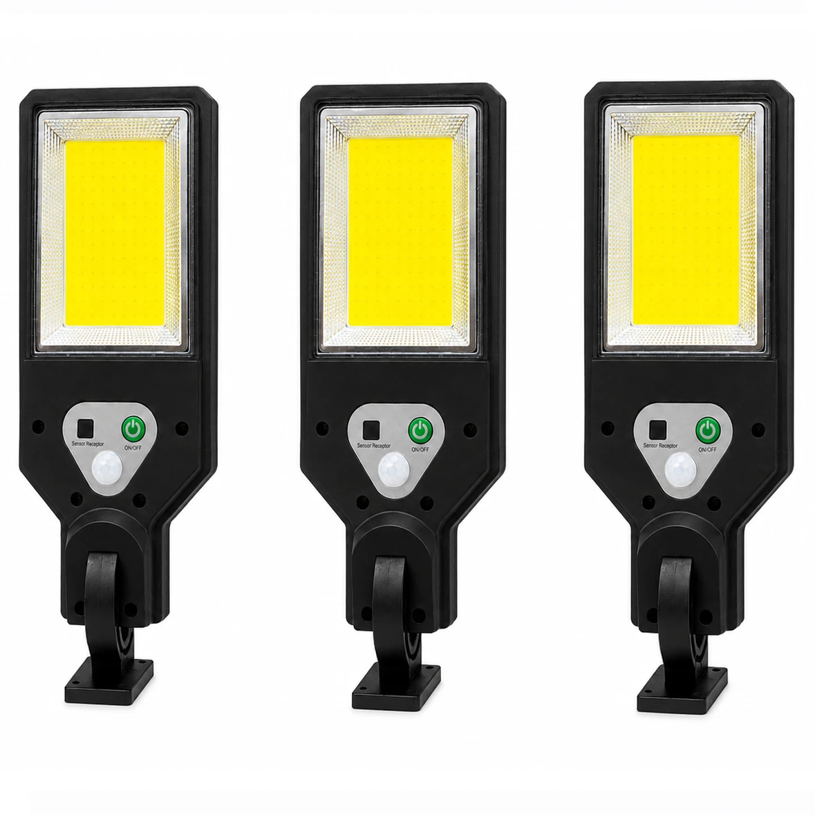 Casa, Gradina & Bricolaj - Set 3 Lămpi Solare LED Exterior Next Trend SolarGuard S117 cu Senzor de Mișcare PIR, Telecomandă și Protecție IP65