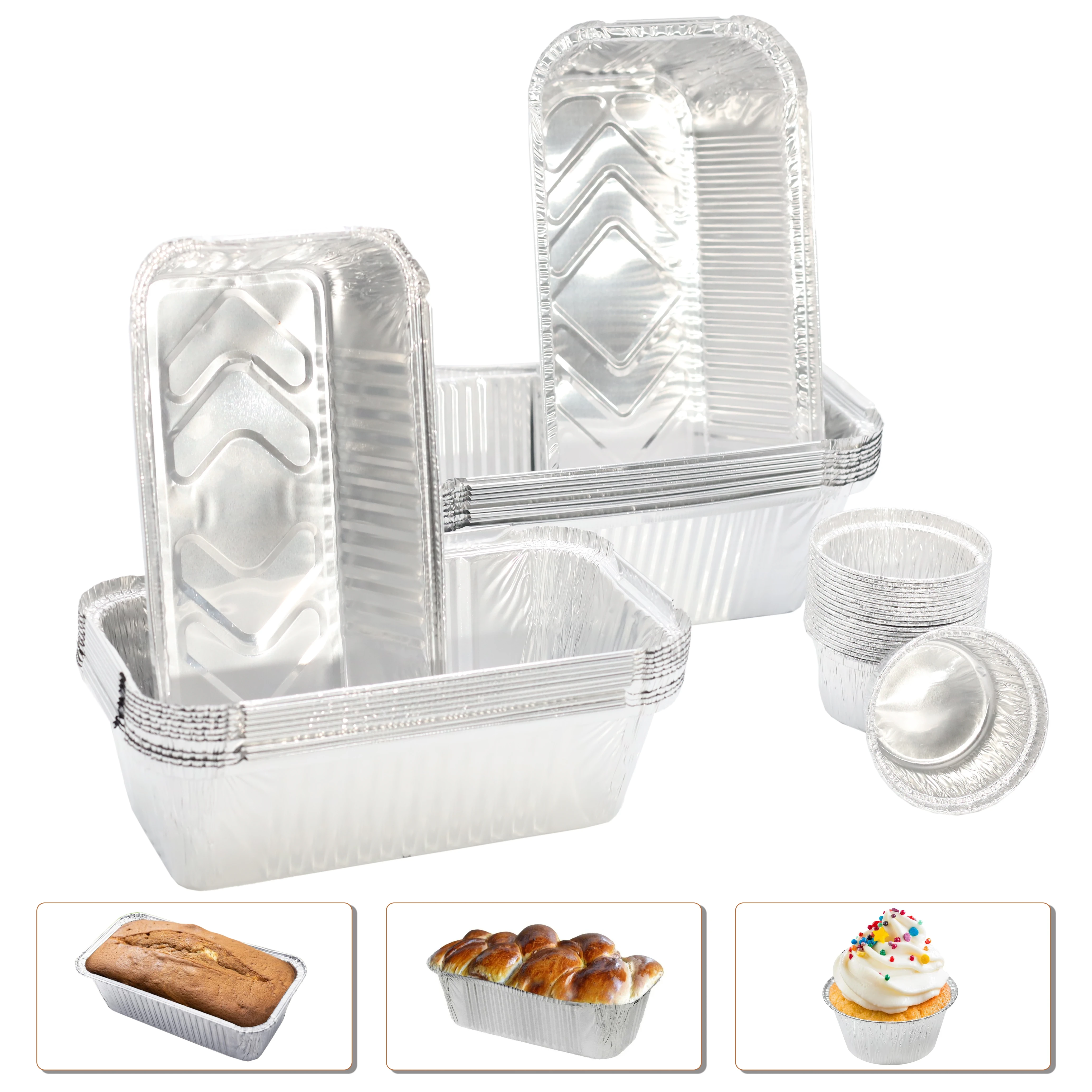 Bucatarie & Servire - Set 40 Forme de Copt din Aluminiu Unica Folosinta Next Trend