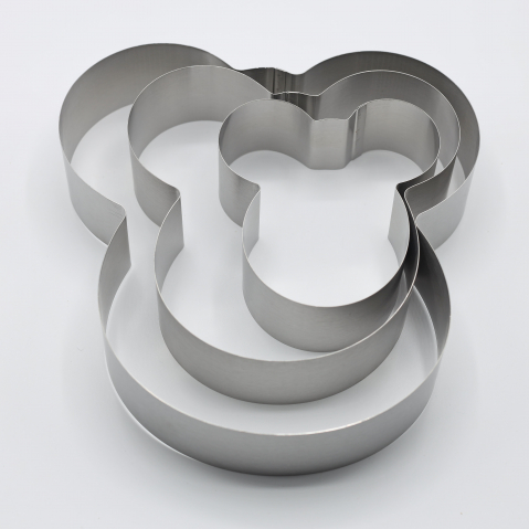 Set 9 Forme Inox pentru Tort – Mickey Mouse, Inimă & Floare | Deserturi Creative și Festive [4]
