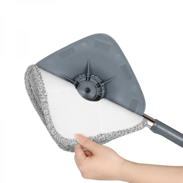 Set mop rotativ 360° cu găleată dublă, separare apă curată de murdară, sistem centrifug și 4 rezerve – NEXT TREND [4]