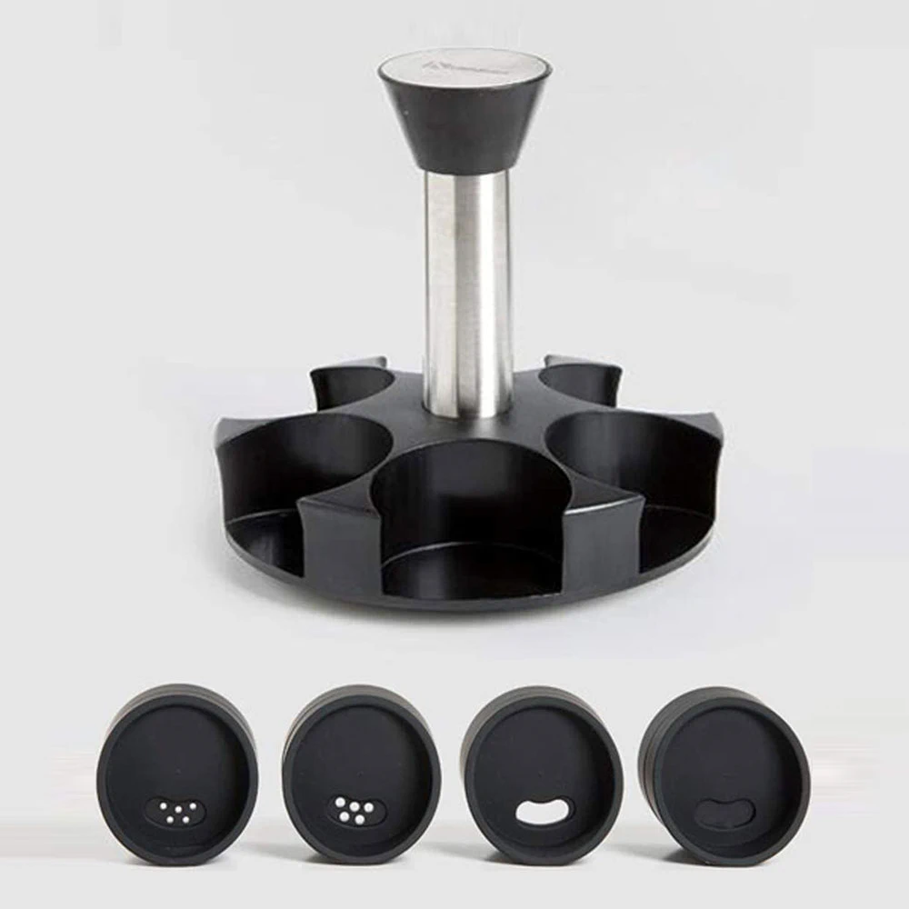 Set Rotativ Condimente 6 Borcane Sticla – Organizator 360° Bucătărie [5]