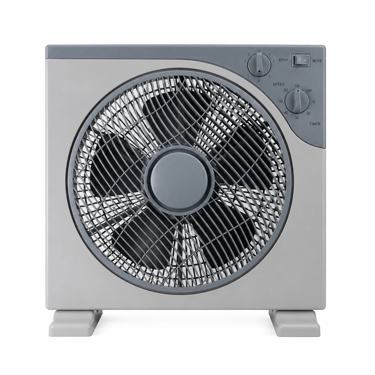 Confort si Climatizare - Ventilator Box Fan 30 cm cu Timer și 3 Trepte de Viteză – Răcorire Eficientă, Consum Redus și Design Compact