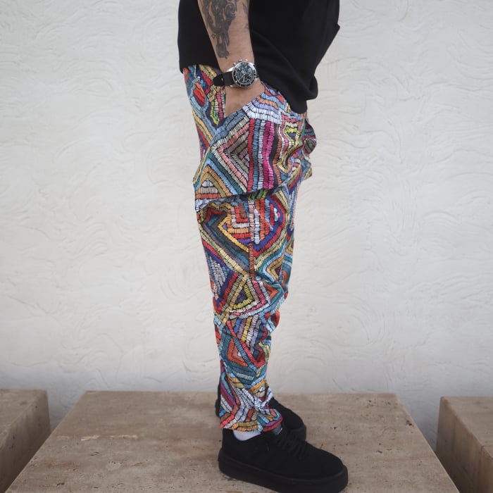 Pantalon din Fas Multicolor [4]