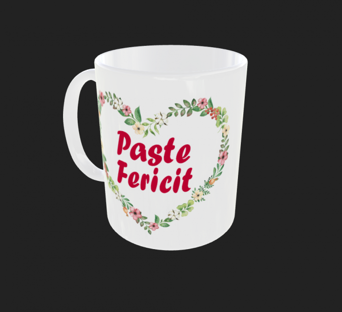 Cana personalizata Paste Fericit [2]