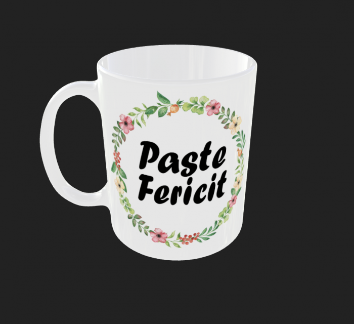 Cana personalizata Paste Fericit [2]