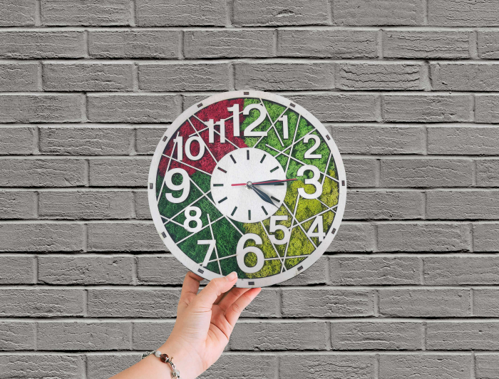 Ceas de masa lemn [2]