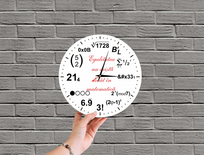 Ceas de perete Matematica [2]