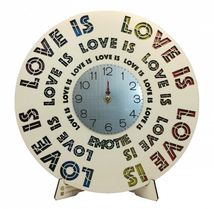 Ceas de perete multistrat Love Is [2]