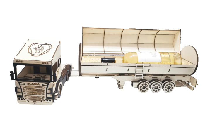 Cutie de vin personalizată camion [2]