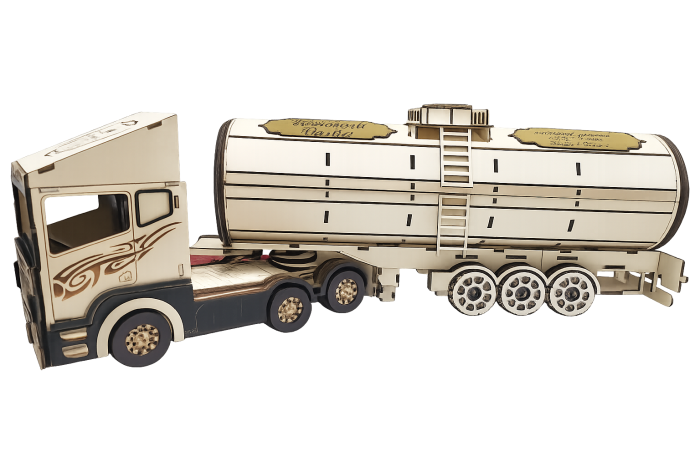 Cutie de vin personalizată camion [4]