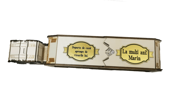 Cutie de vin personalizată camion [4]