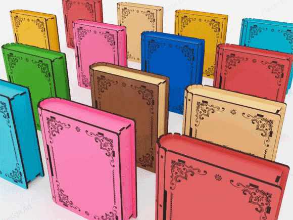 Cutie glisabila in forma de carte [6]