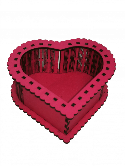 Cutie din lemn pentru cadouri - Inima [4]