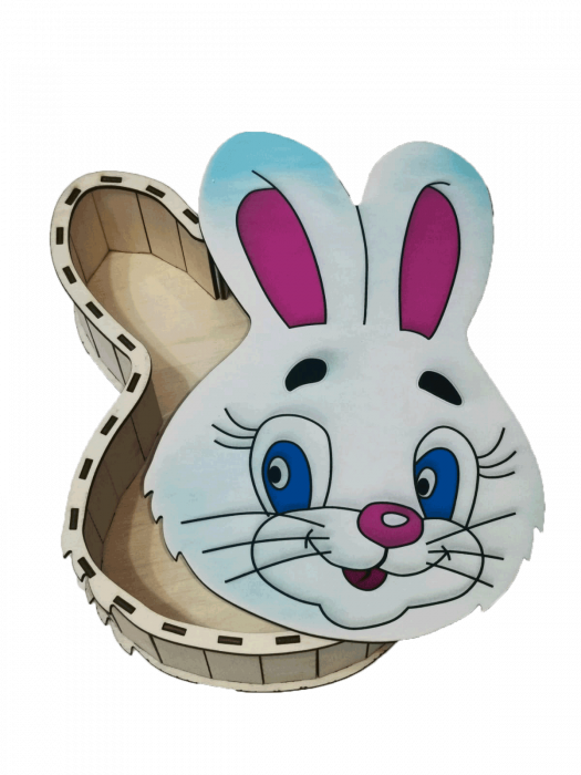 Cutie din lemn - Cap de  Iepuras [2]