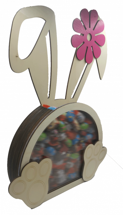 Cutie Iepuras din lemn pentru Bomboane [3]