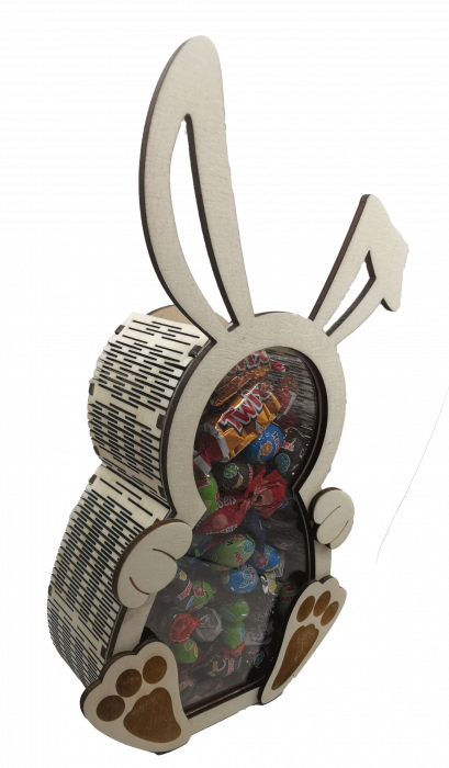 Cutie Iepuras din lemn pentru Bomboane [2]