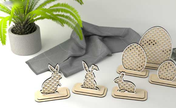 Set figurine oua si iepurasi de Paste [3]