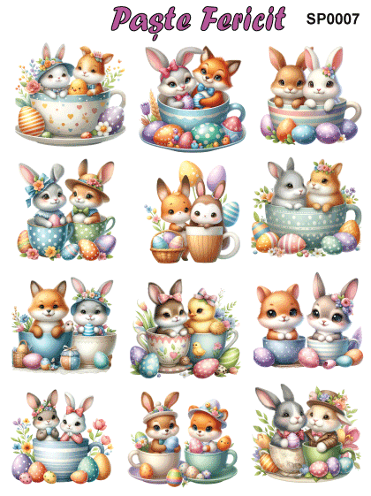 Stickere / Abtibilduri decorative pentru Paste [9]