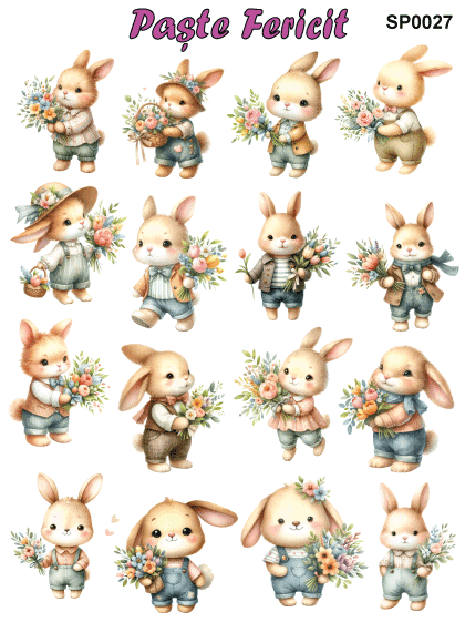 Stickere / Abtibilduri decorative pentru Paste [29]
