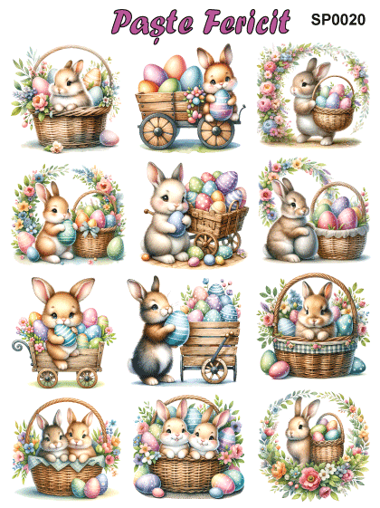 Stickere / Abtibilduri decorative pentru Paste [22]