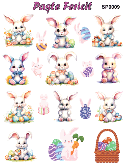 Stickere / Abtibilduri decorative pentru Paste [11]