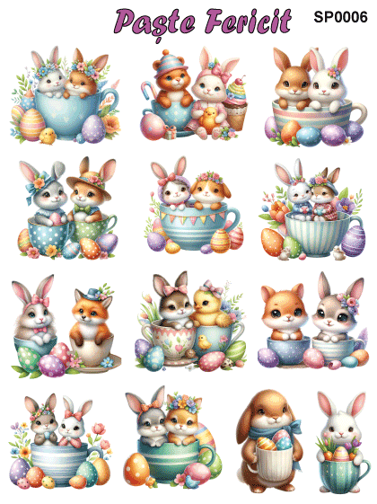 Stickere / Abtibilduri decorative pentru Paste [8]