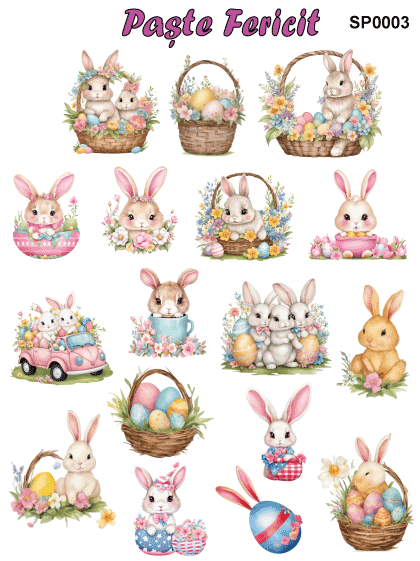 Stickere / Abtibilduri decorative pentru Paste [5]