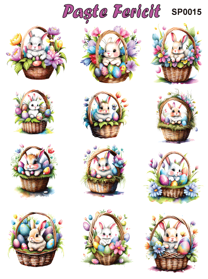 Stickere / Abtibilduri decorative pentru Paste [17]