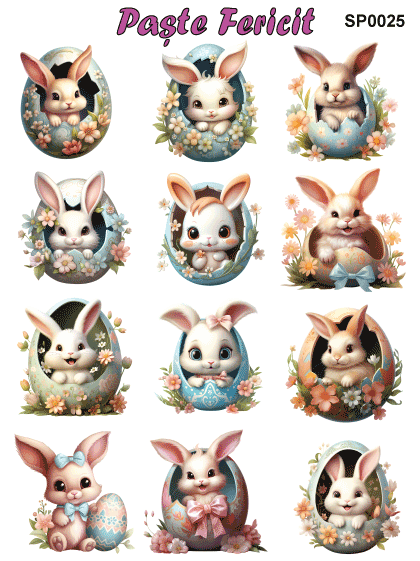 Stickere / Abtibilduri decorative pentru Paste [27]