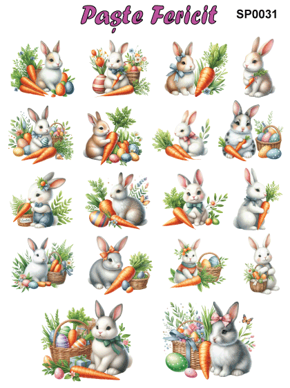 Stickere / Abtibilduri decorative pentru Paste [2]