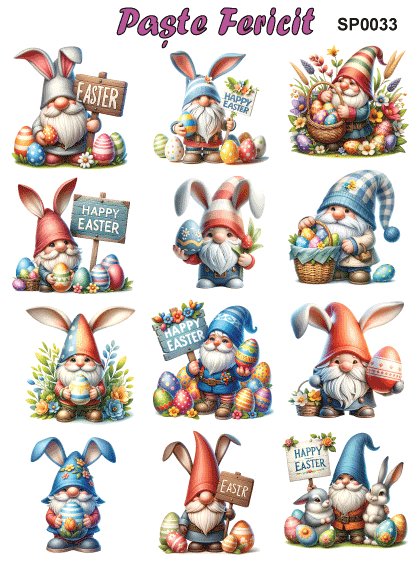 Stickere / Abtibilduri decorative pentru Paste [4]