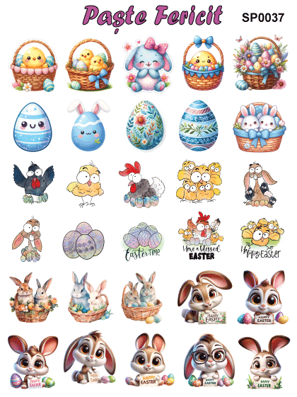 Stickere / Abtibilduri decorative pentru Paste [8]