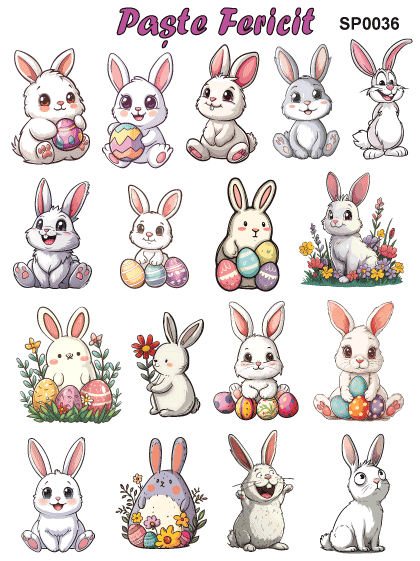 Stickere / Abtibilduri decorative pentru Paste [7]