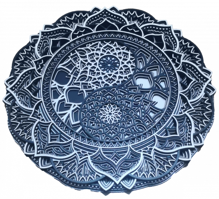 Tablou mandala Yin Yang [2]