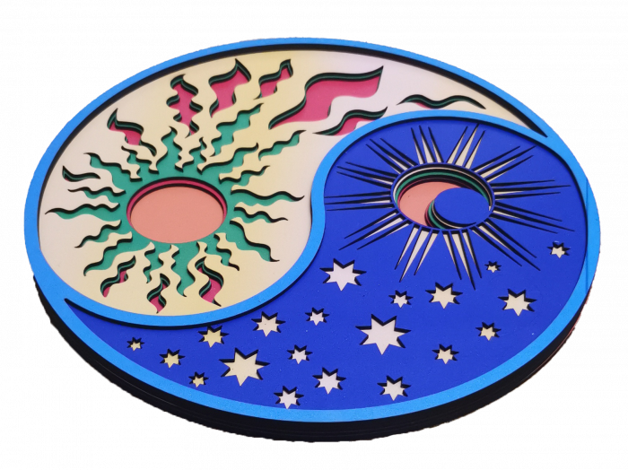 Tablou mandala Yin Yang [3]